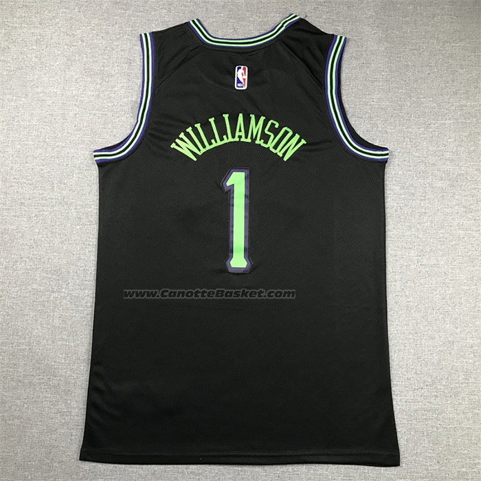 Maglia New Orleans Pelicans Zion Williamson #1 Citta 2023-24 Nero